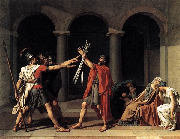 O juramento dos Horácios - Jacques-Louis David